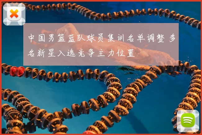 中国男篮蓝队球员集训名单调整 多名新星入选竞争主力位置